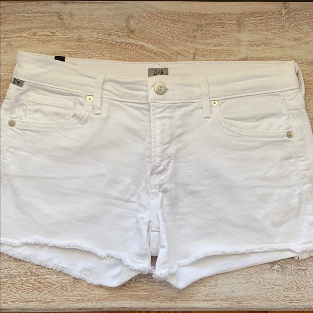 Citizens of Humanity White cut off shorts